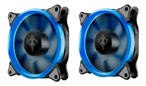 Kit Ventilador Yeyian Typhoon Led Azul 120mm 