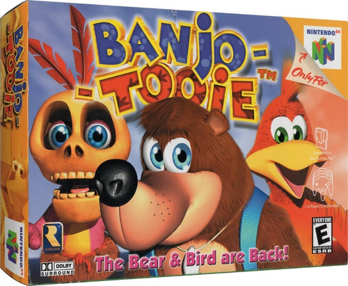 Banjo Tooie N64 Físico En Caja Con Manual Caja De Acrílico