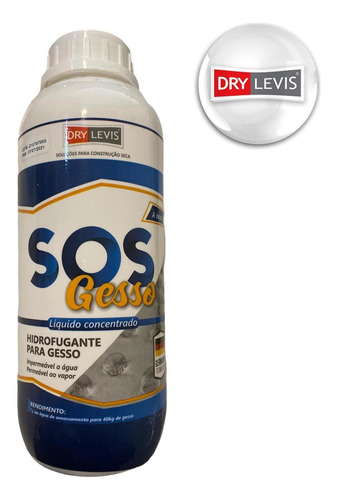 Kit 2x Hidrofugante Para Gesso - Sos Gesso 1 Litro Drylevis