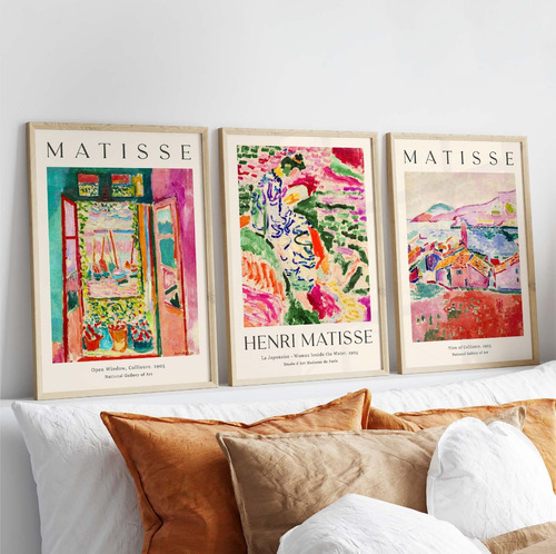 Cuadros Henri Matisse Flower #4 Set X3