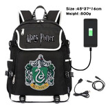 Mochila Escolar Harry Potter, Mochila Viaje, Con Puerto Usb