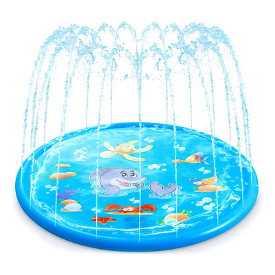 Alberca Tapete Acuático Rociador Chapoteadero Para Bebés Color Agua | MercadoLibre