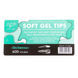 Tips Soft Gel Press On Uñas Postizas Caja City Girl 600u