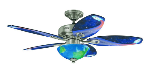 Ventilador De Techo 48 PuLG Discovery Hunter Azul Estelar