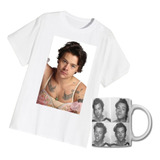Combo Remera Y Taza Harry Styles /one Direction