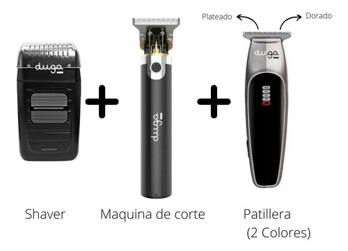 Combo Duga Shaver D411+maquina De Corte D410+patillera D406