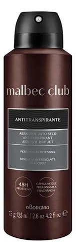 Aerozol Malbec Club Jato Seco 125ml 