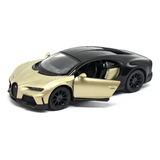 Bugatti Chiron Supersport. Escala 1:38 Kinsmart. Dorado