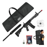 Fuzil Airsoft Aeg Rossi Neptune Keymod + Capa Predador 80cm