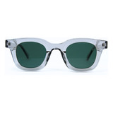 Óculos De Sol Kins - Medusa Transparente Lente Verde