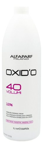  Alfaparf Oxidante 40 Volúmenes X 1000 Ml Para Tintura Color Tono Opcional