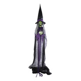 Decoração Halloween Gigante Bruxa Velha 3 Metros Com Led Som