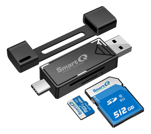 Lector De Tarjetas Sd Smartq Usb-c Y Usb 3.0 