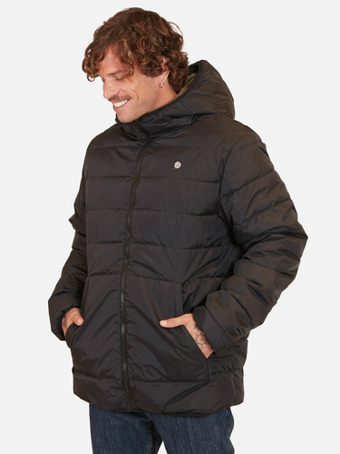 Parka Puffa Hilo Negro Hombre Maui And Sons