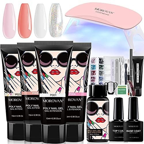 Solución Para Engrosar La Morovan Poly Gel Nail Kit - Gel Co