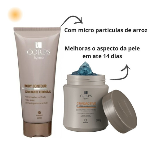 Kit Gel Corps Lignea Hinode + Esfoliante Corporal Envio 24hs