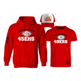 Kit Sudadera + Playera + Gorra Mod Nfl San Francisco 49ers