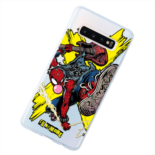 Funda Para Galaxy Spiderman Spiderpunk Personalizada Nombre