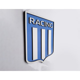 Escudo De Futbol 3d - Racing