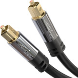 Cable Toslink, Cable De Audio Óptico De 50 Pies De Largo, Fi