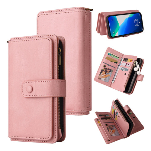 Funda De Piel Holgada Para Cartera Y Tarjetas Para iPhone