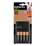 Cargador 4 Baterias Aa 2500mah  Duracell + 2bat Aa