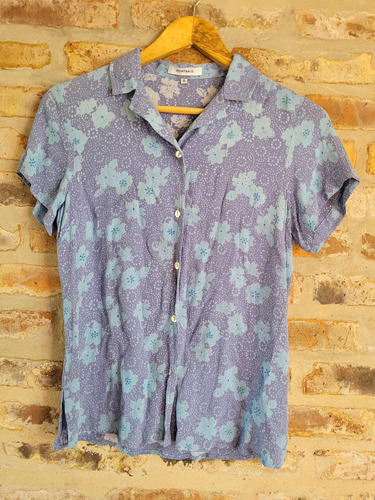 Camisa Vintage Portsaid Flores - Talle S