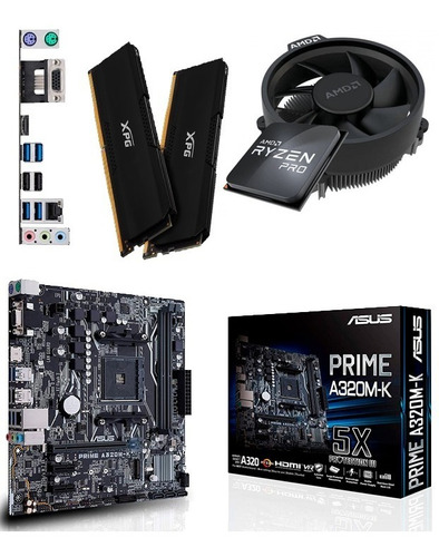 Kit Actualizacion Ryzen 5 Pro A320m-k 16gb 3200mhz