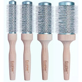 Kit Brushing X4 Cepillos Termicos Eco Hair Olivia Garden 