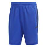 Shorts De Entrenamiento Train Essentials Piqué 3 Franjas Ib8