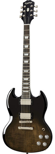 Epi Sg Modern Figured Guitarra Eléctrica Trans Black Fade