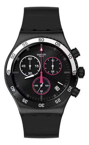 Reloj Swatch Unisex May Collection Magenta At Night Yvb413