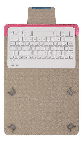 Funda De Cuero Para Teclado Inalámbrica De 10 Pulgadas Portá