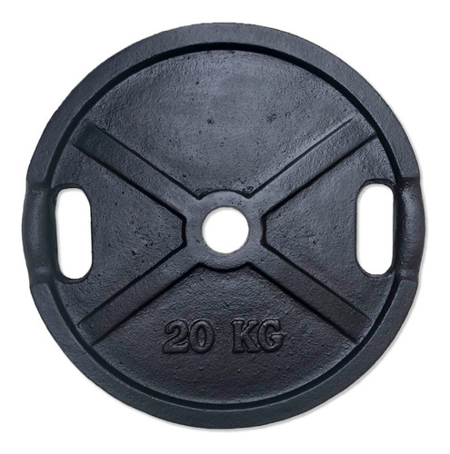 Disco De Fundición 20kg (1x20kg) C/ Agarre 50mm - Pintado