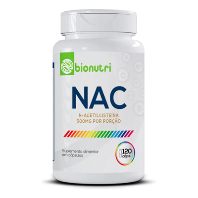 Suplemento en cápsulas Bionutri N-acetilcisteína de NAC 500 mg de 120 un | MercadoLivre
