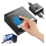 Hub Hdmi Switch Splitter 1x2 2x1 Divisor Birecional 4k 3d Hd