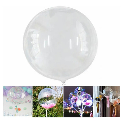 Pack de 50 Globos Burbuja de PVC Transparente para Decoración de Fiestas de 18\
