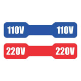 Kit 144 Etiqueta Para Cabos Eletronicos Voltagem 110v E 220v