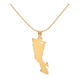 Collar Baja California Corazón Mexicali - Chapa Oro Premium