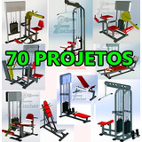 Kit Con 70 Projetos De Equipamentos Para Academia Detalhado