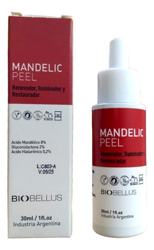 Acido Mandelico Peel Renov Celular Biobellus 30ml Rosaceas