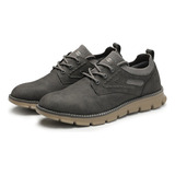 Zapatos Oxford Casuales Suede Cafe