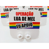 50 Pares De Brinco De Pérola Com Tags / Hora Do Sapato Lgbt+