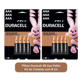 Pilhas Duracell Kit 48 Aaa Econopac Papelaria  Igrejas Lojas