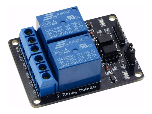 Modulo Rele 2 Canales Opto-aislado 5v Arduino, Raspberry