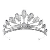 Tiara Decorativa Para Niña Con Corona De Diamantes De Imitac