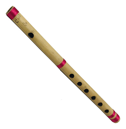 Flauta De Bambú Bansuri C Key 7 Agujeros Fipple Woodwind C.