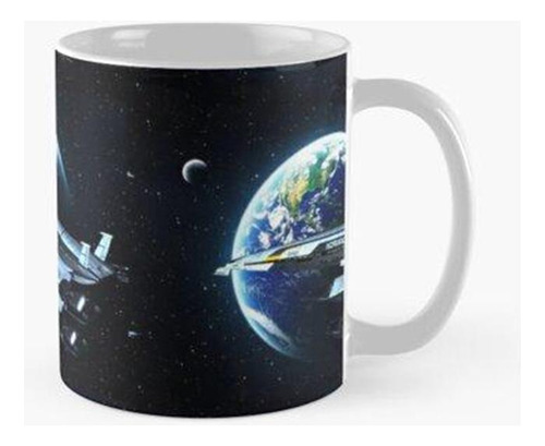 Taza Mass Effect 2 Normandía Sr-2 Tierra Calidad Premium