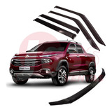 Deflector Fiat Toro Completo Ventanilla Adhesivo Y Capot X5 Oriyinall