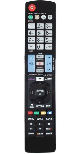 Controle Compatível Tv LG Akb73756511 Smart 3d